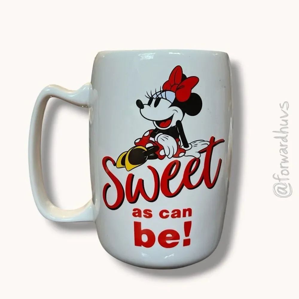 Disney Minnie Mouse Sweet As Can Be Coffee Mug White Ceramic